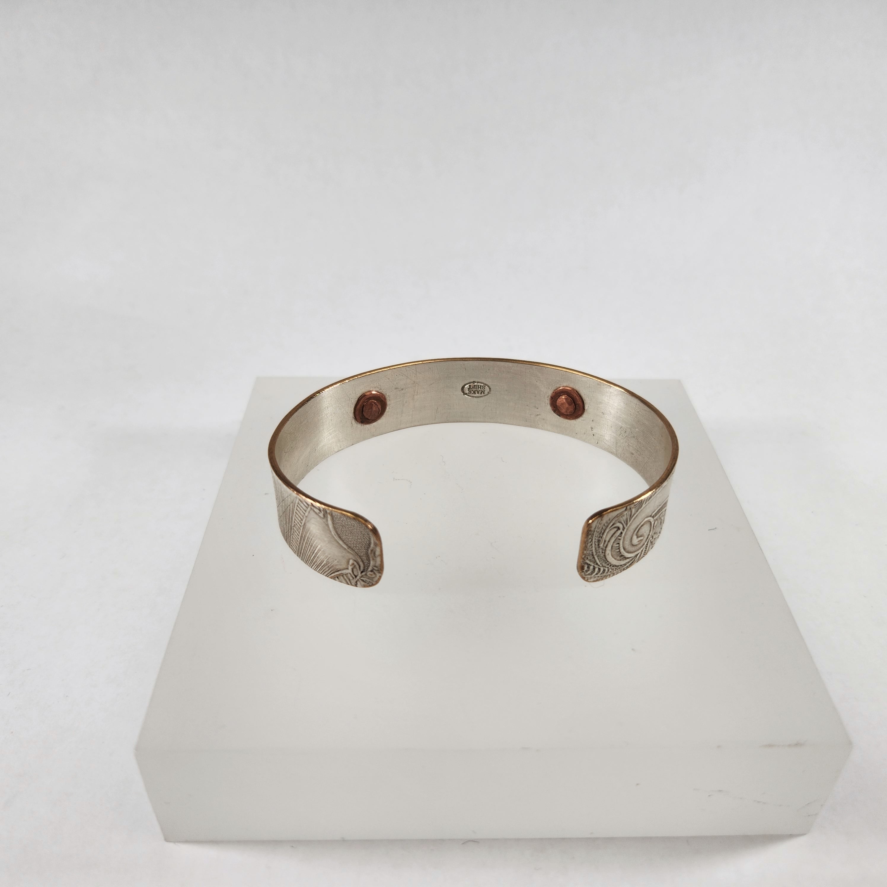 Patent Pending Machine Plate Cuff Bracelet - Heart of the Home PA