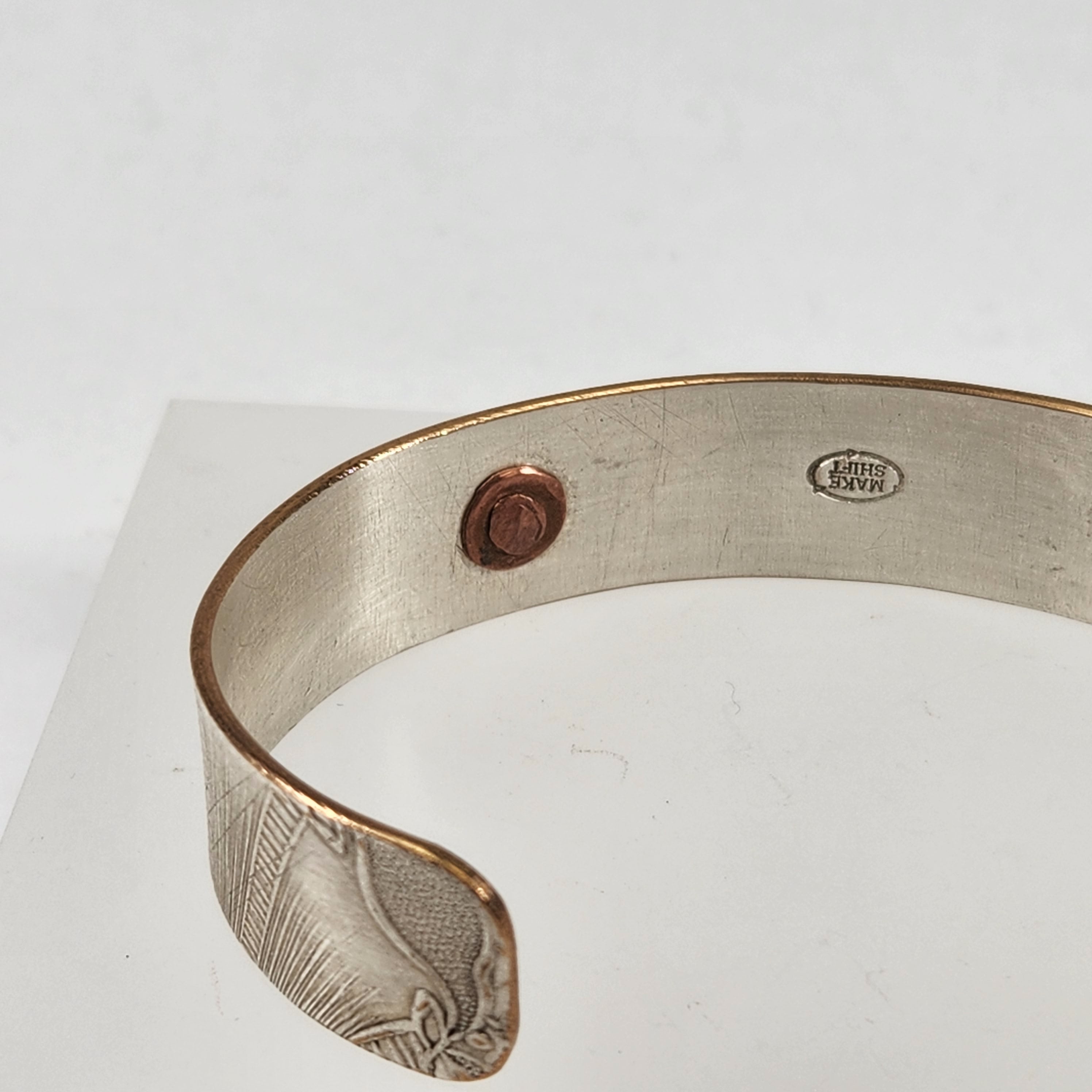 Patent Pending Machine Plate Cuff Bracelet - Heart of the Home PA