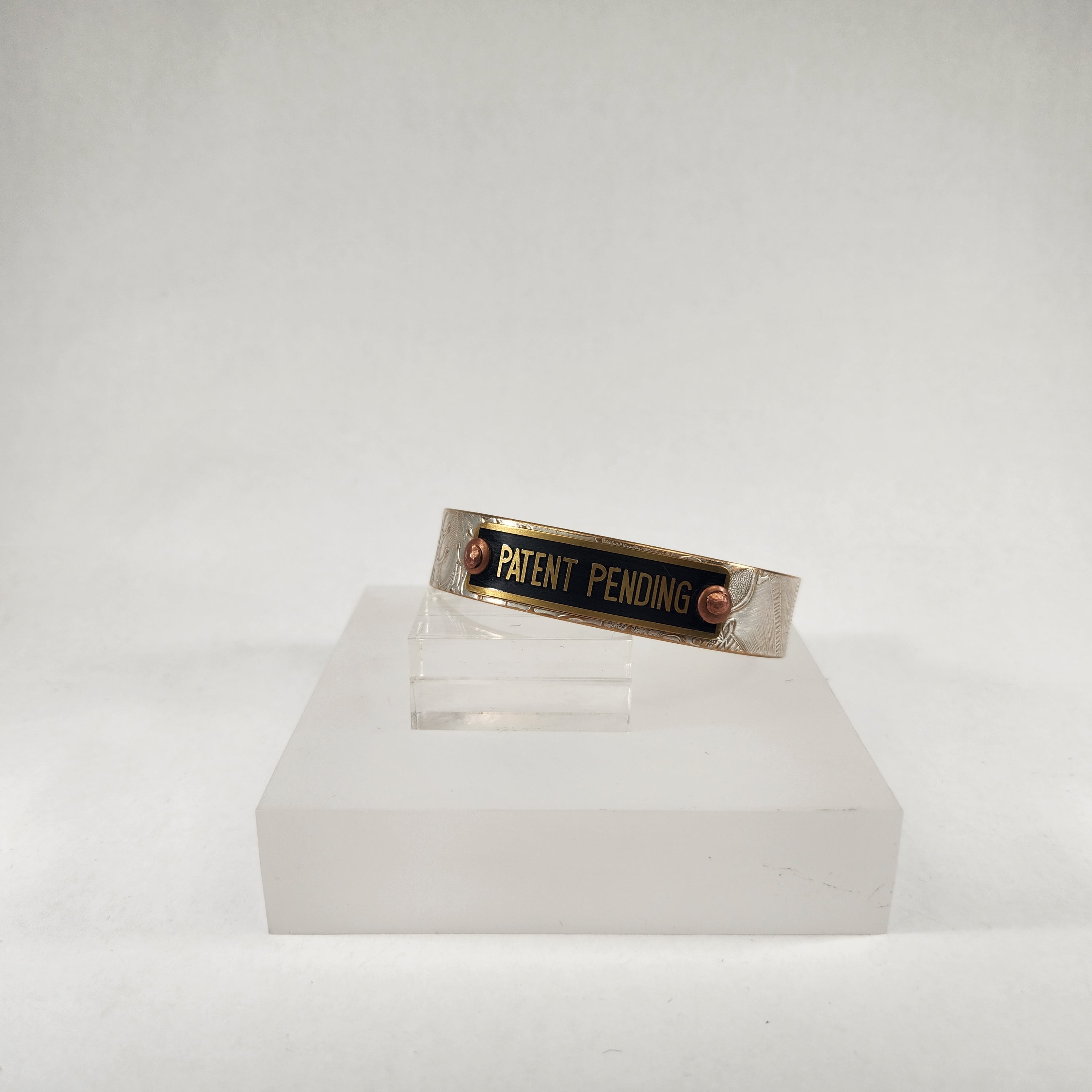 Patent Pending Machine Plate Cuff Bracelet - Heart of the Home PA