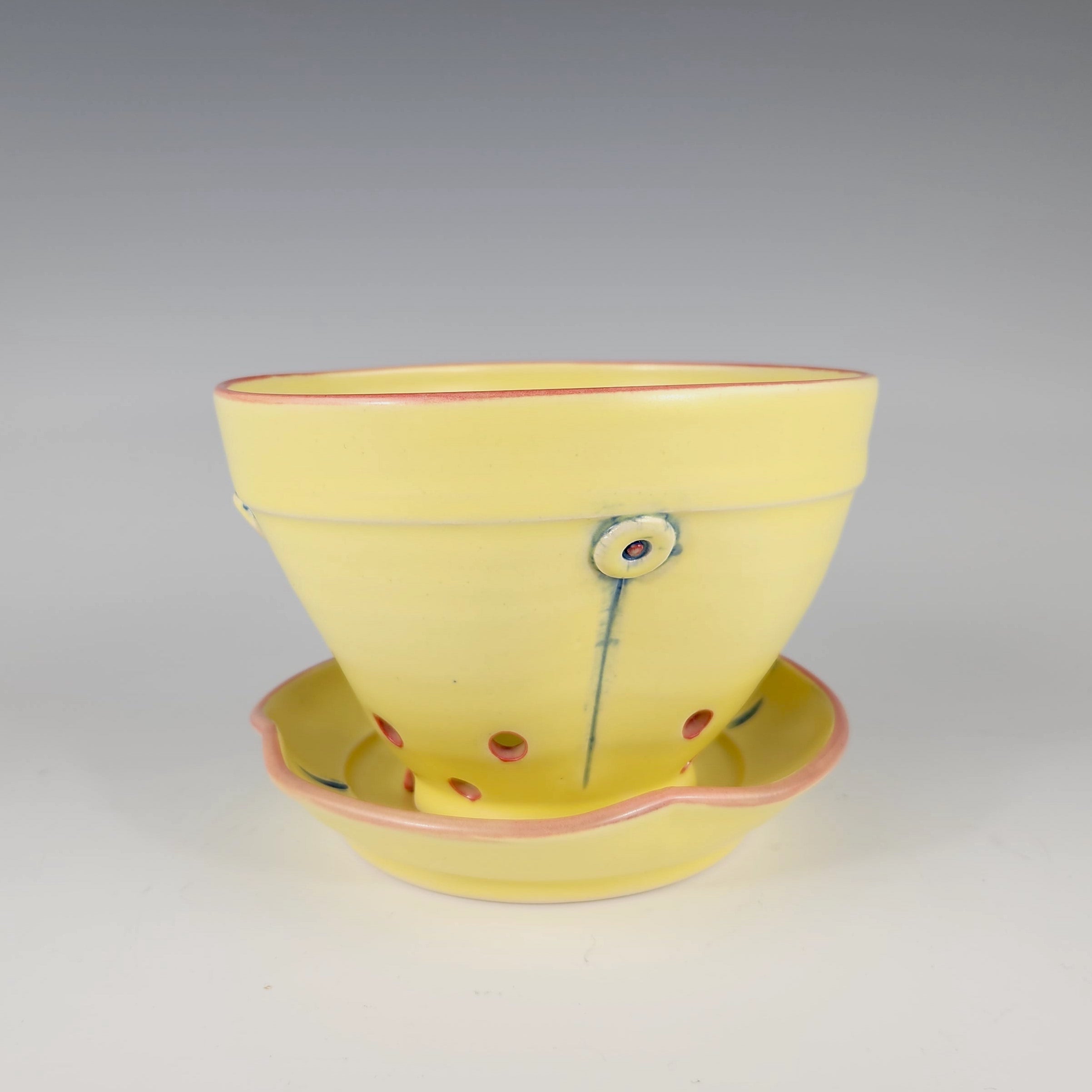 Button Berry Bowl in Yellow - Heart of the Home LV