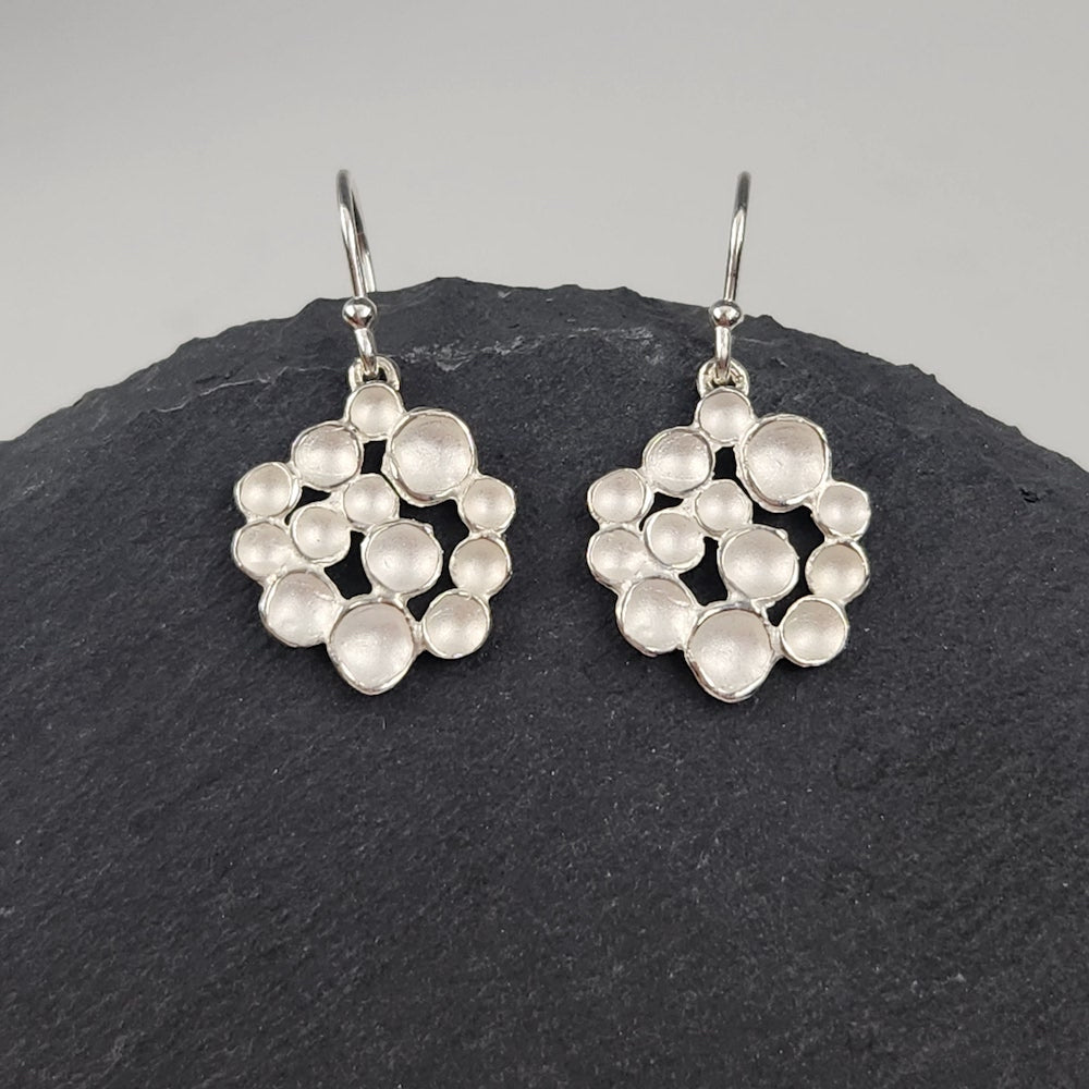 Champage Circle Earrings in Sterling Silver - Heart of the Home LV