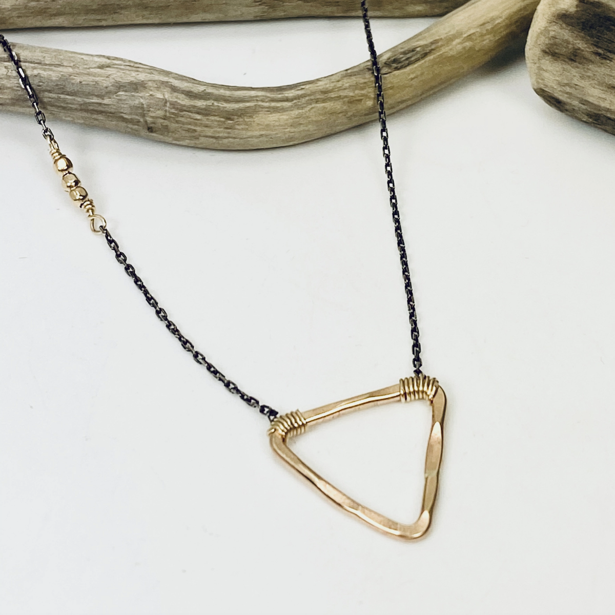 Karma Triangle Pendant Necklace - Heart of the Home LV