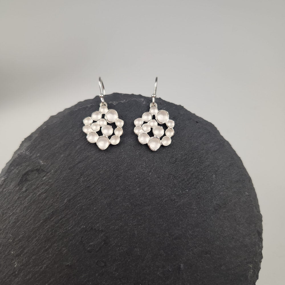 Champage Circle Earrings in Sterling Silver - Heart of the Home LV