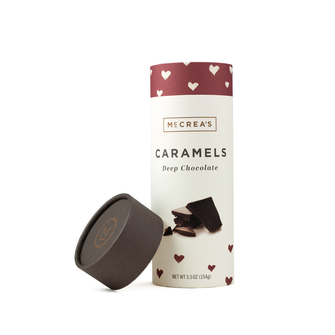 McCrea's Caramels Deep Chocolate Tube - 19 pieces - Heart of the Home LV