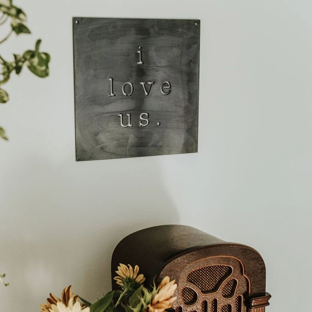 I Love Us Wall Sign - Heart of the Home LV