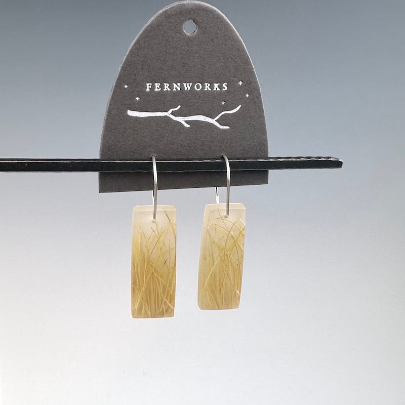 Dried Grass Earrings - Heart of the Home Inc