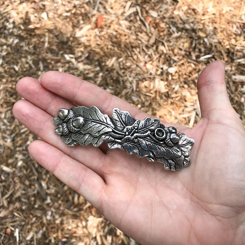 Oak Leaf Barrette - Heart of the Home Inc