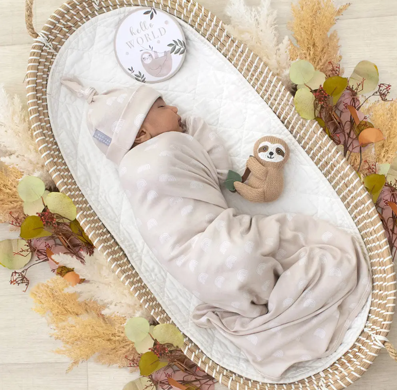 Hello World Gift Set - Tan Rainbows - Heart of the Home Inc