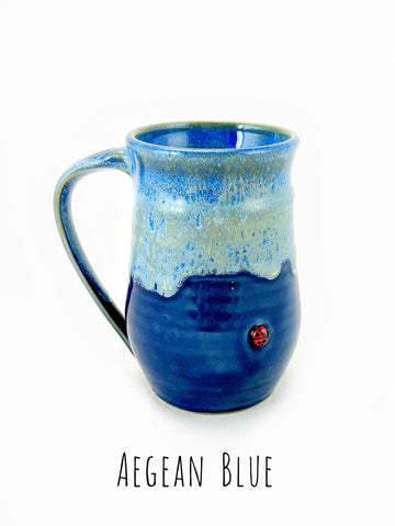 Aegean Blue Tall Mug - Heart of the Home LV