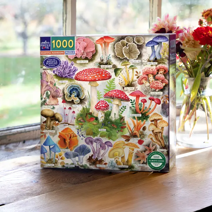Bountiful Mushrooms 1000 Piece Puzzle - Heart of the Home Inc