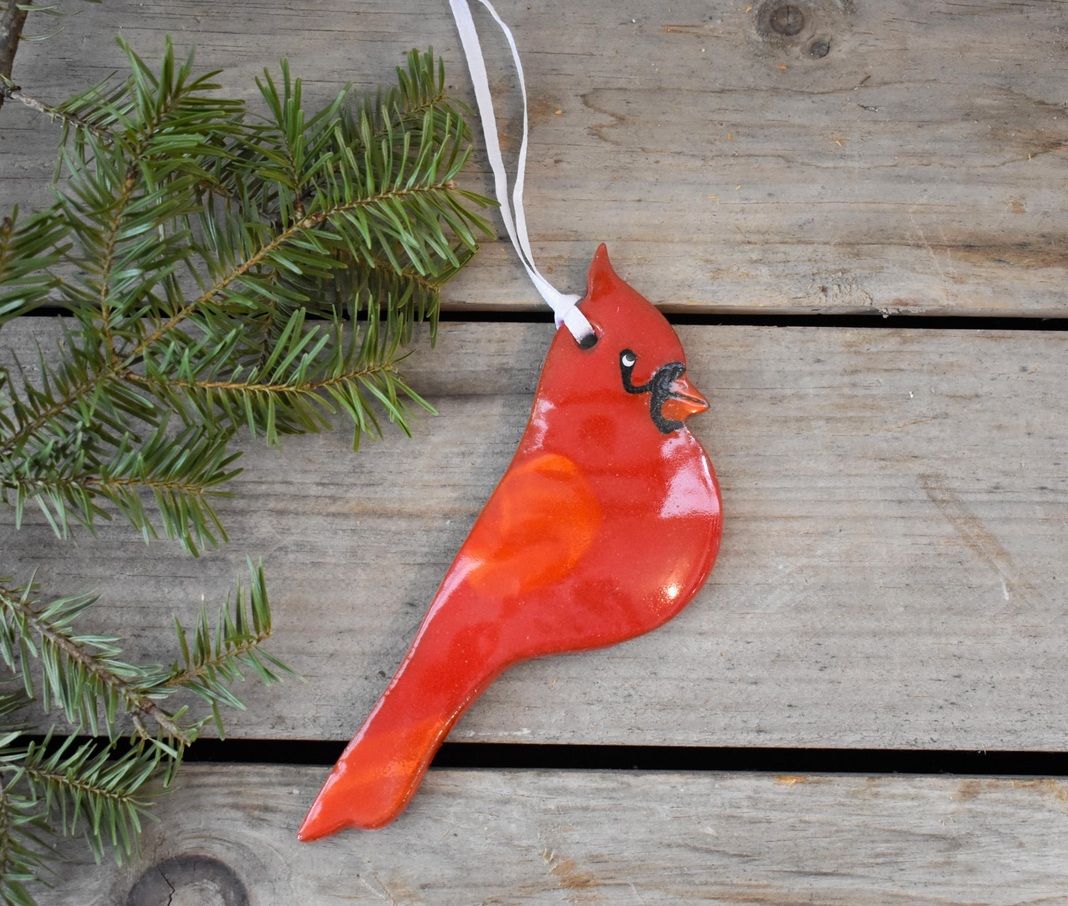 Cardinal Ceramic Ornament - Heart of the Home Inc