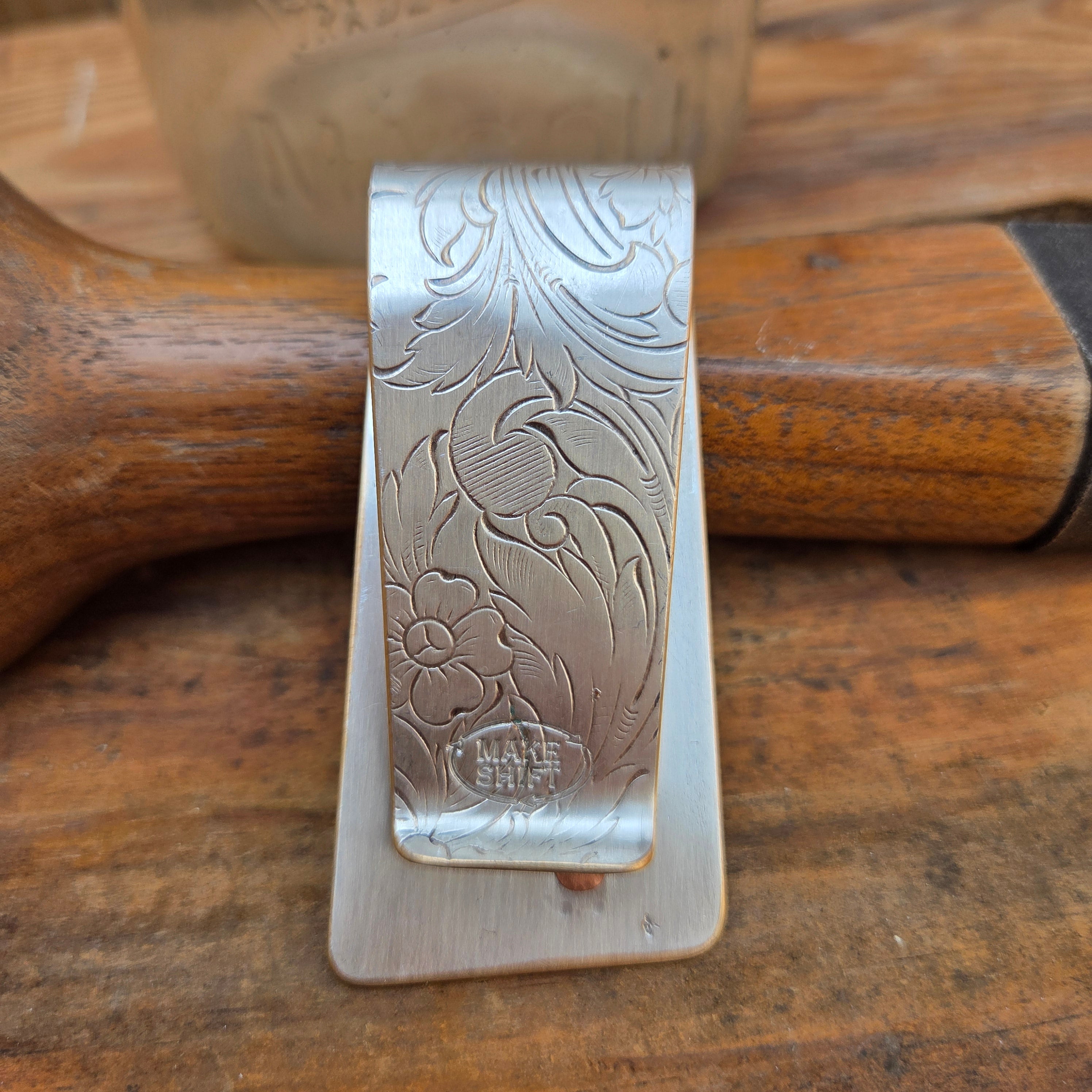 Mercury Dime Money Clip on Silver Tray