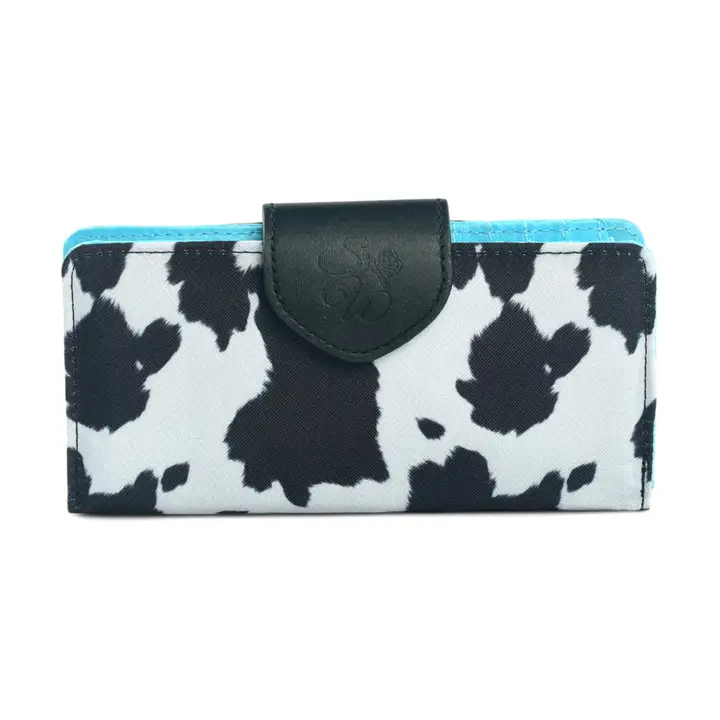 Cow Print Long Wallet