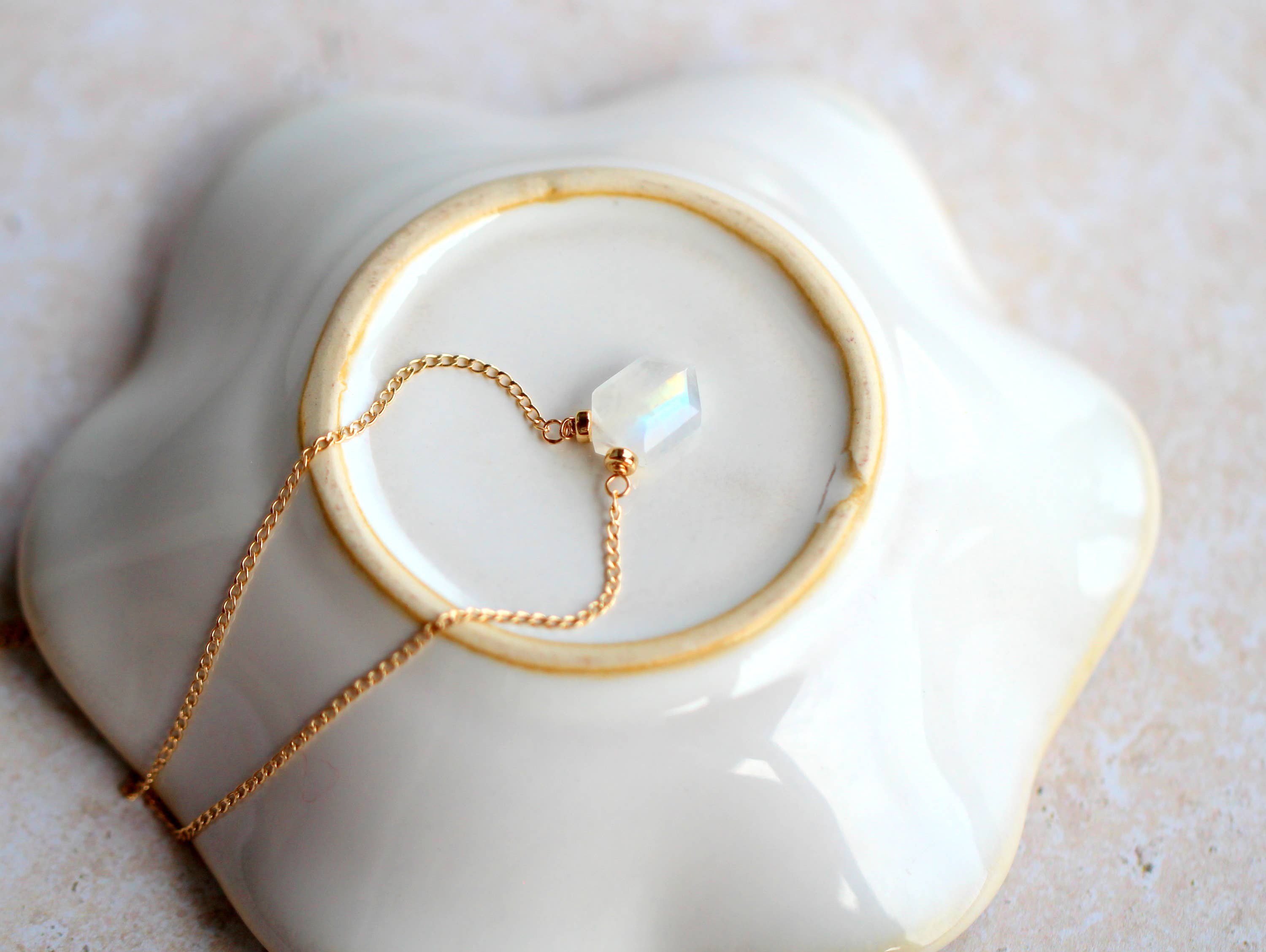 Prism Necklace in Moonstoone