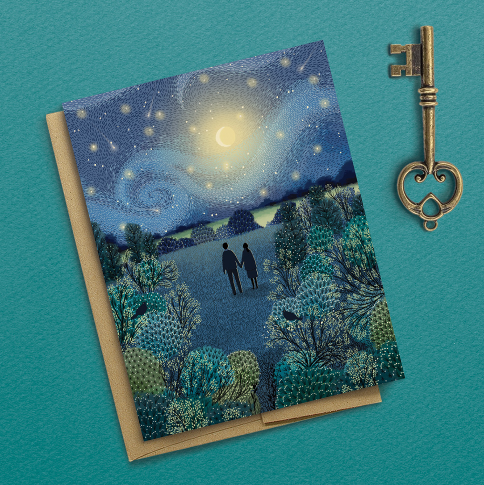 Starry Night Anniversary Card - Heart of the Home Inc