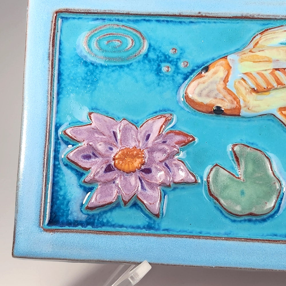 Koi with Water Lily - Heart of the Home LV