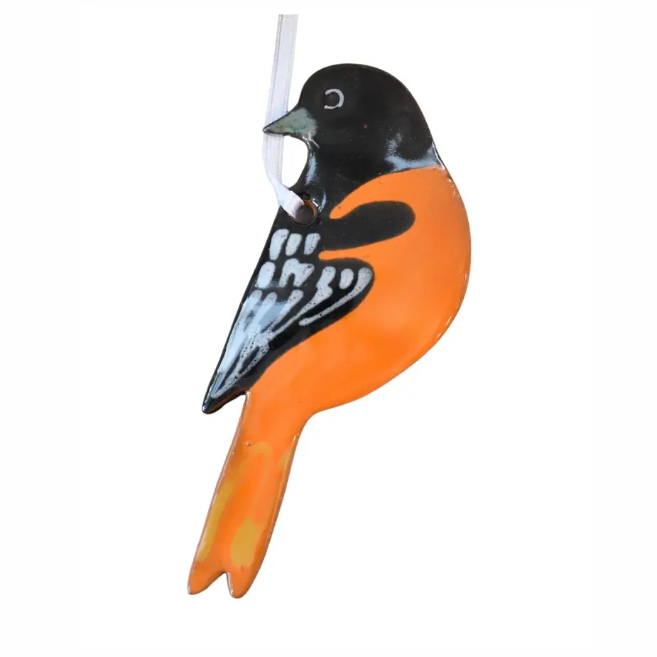 Baltimore Oriole Clay Ornament