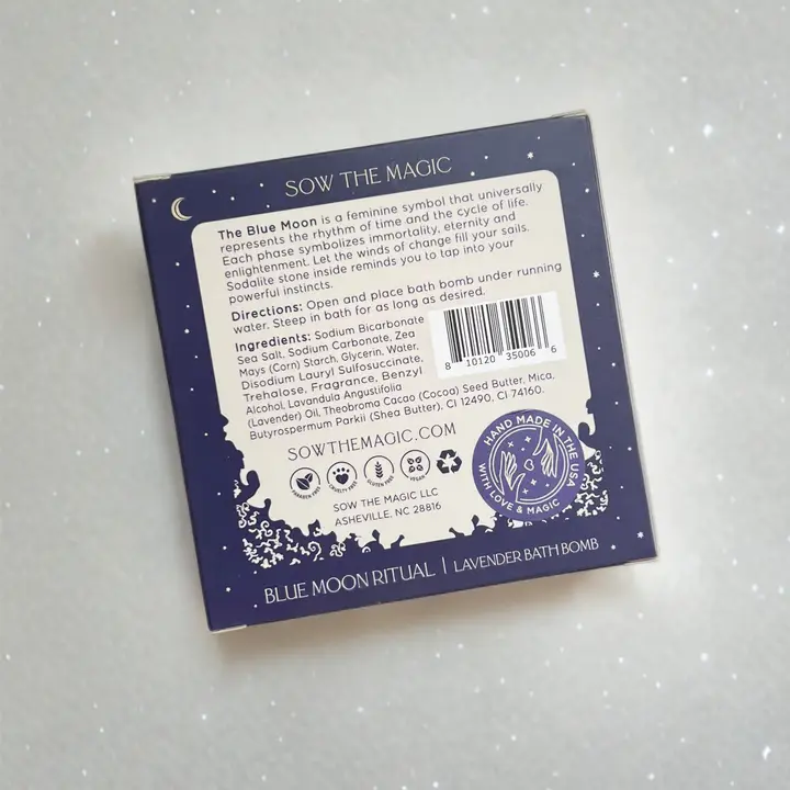 Blue Moon Lavender Bath Bomb - Heart of the Home Inc