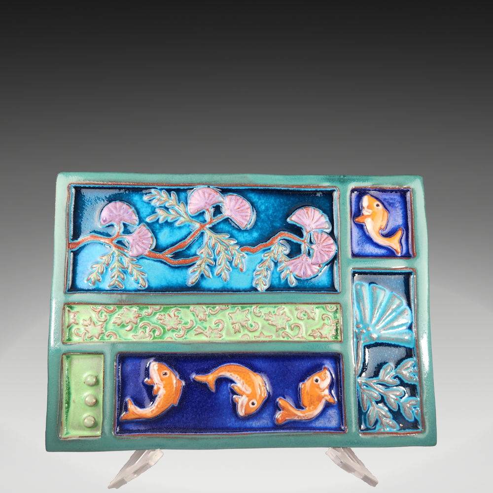 Eartha Zen Three Koi - Heart of the Home LV