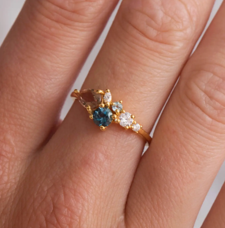 Autumn Leaves Ring in Gold Vermeil - Size 6 - Heart of the Home Inc