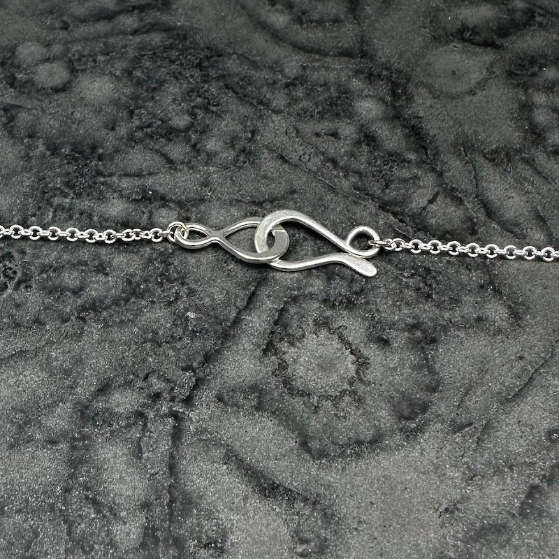 Berry Bloom Necklace in Silver and Gray Pearl - Heart of the Home LV