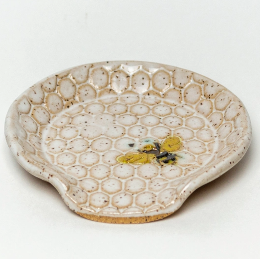 Honey Bee Pattern Spoon Rest - Heart of the Home Inc