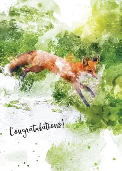 Fox Congratuations Card - Heart of the Home LV