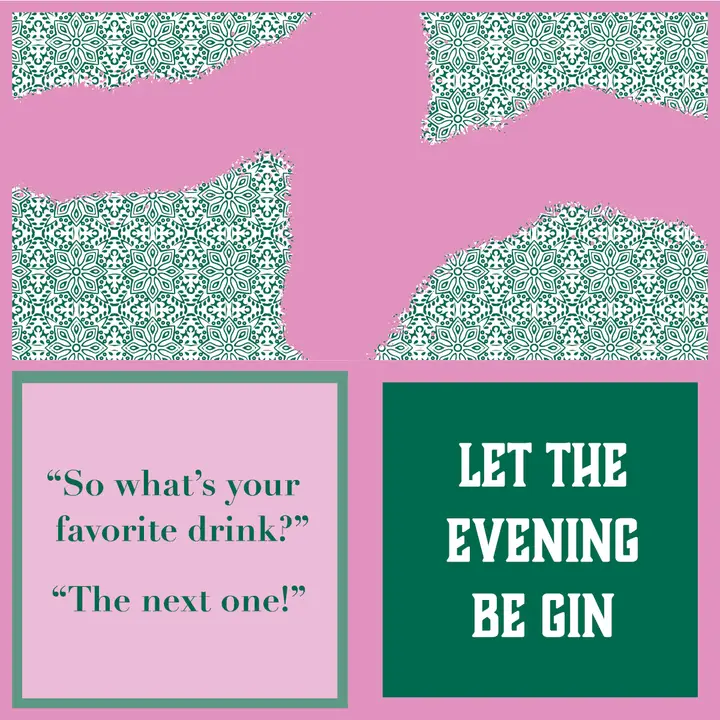 Be Gin Double Sided Cocktail Napkins