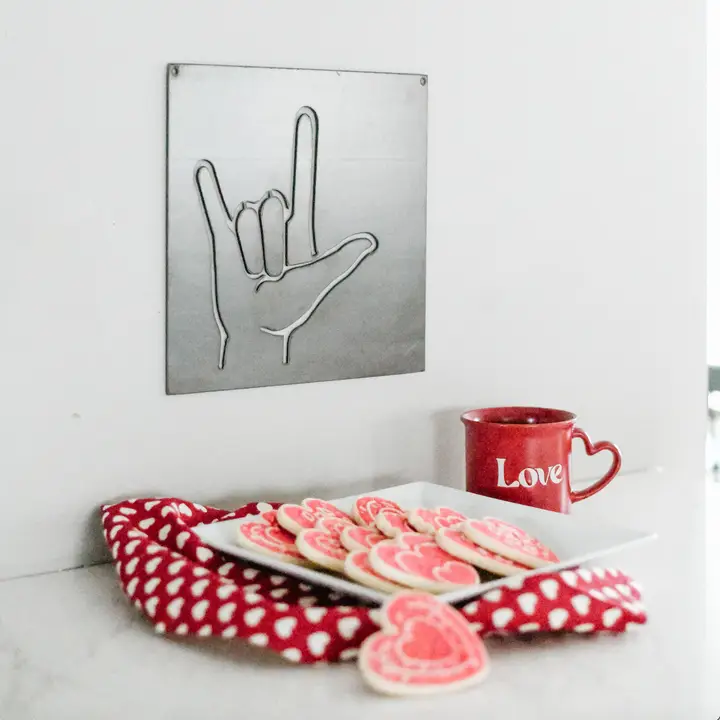 I Love You In ASL Wall Decor - Heart of the Home LV