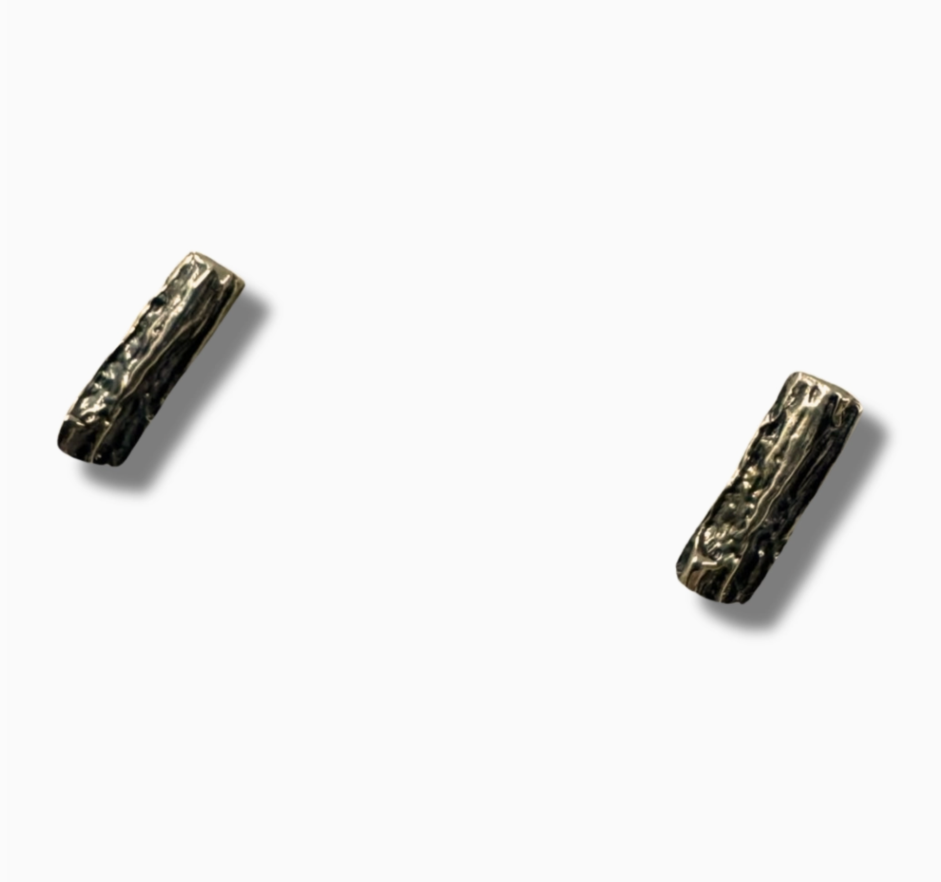 Warm Peony Tiny Branch Stud Earrings in Warm Bronze