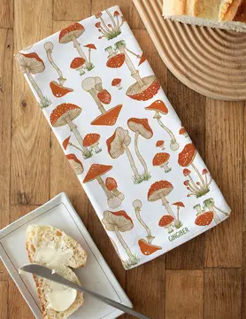 Enchanted Toadstool Tea Towel - Heart of the Home Inc