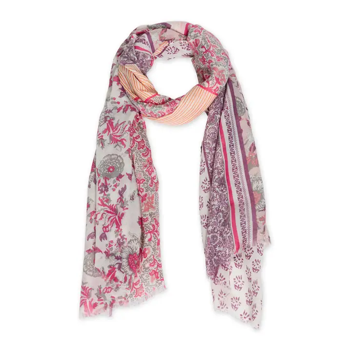 Insect Sheild Scarf in Pink Boho