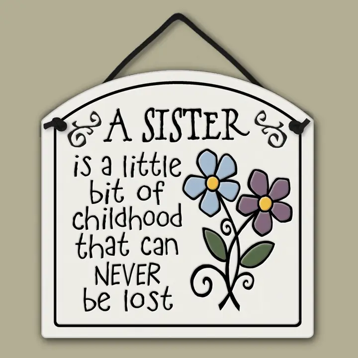 Childhood Sister Wall Tile