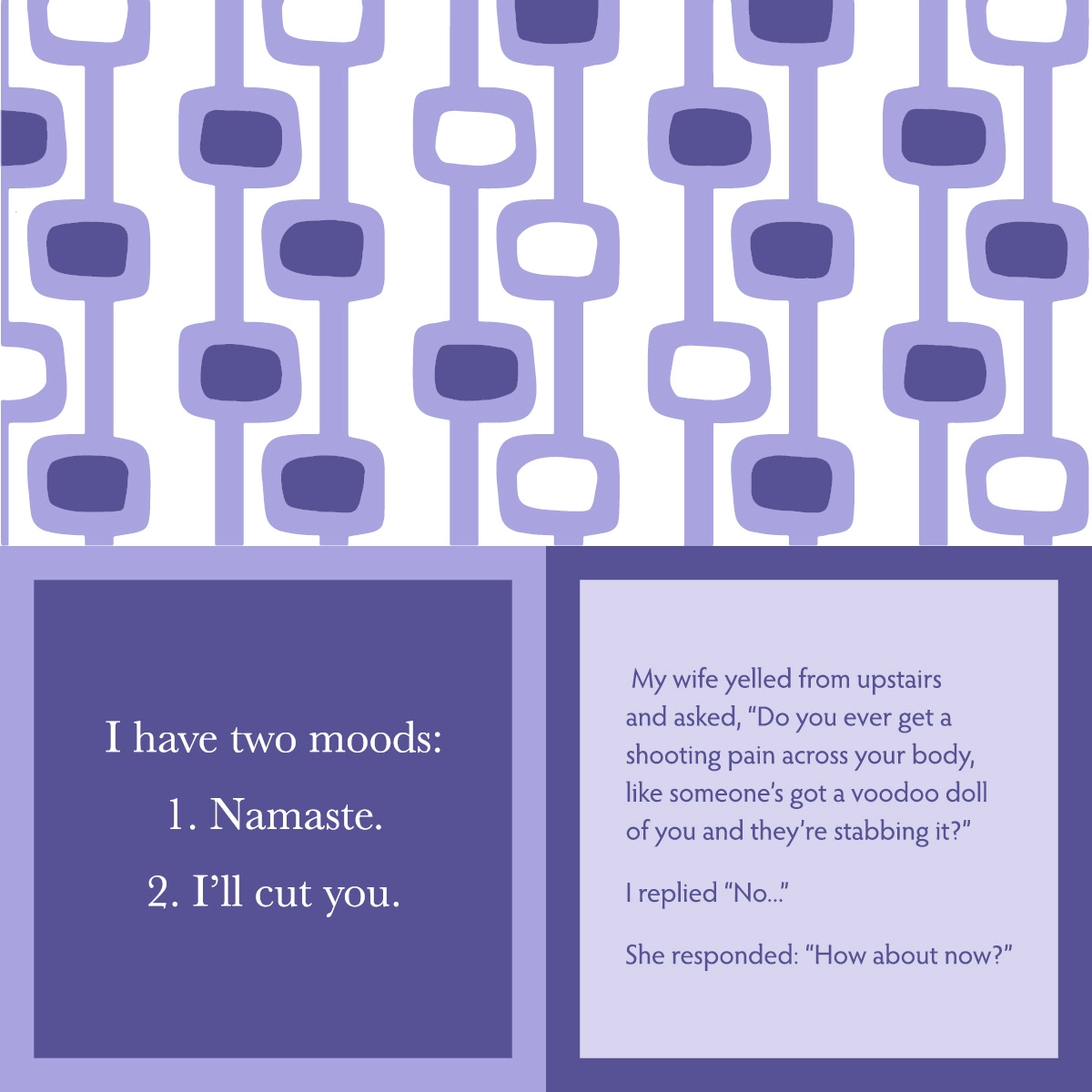 Two Moods Cocktail Napkins - Heart of the Home Inc