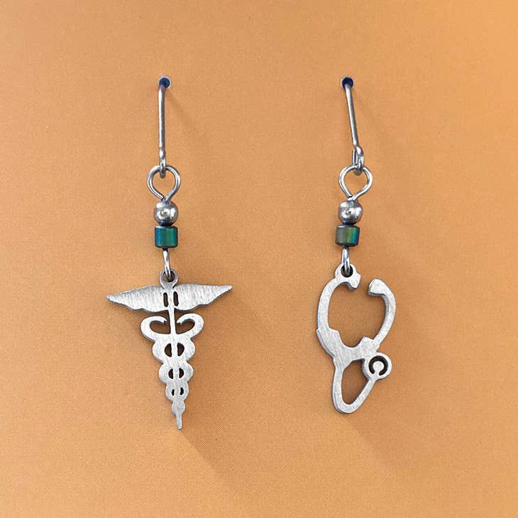 Medical Symbol Earrings - Heart of the Home LV