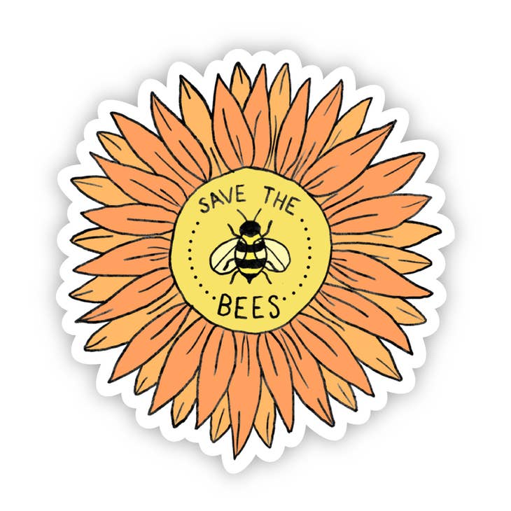 Save The Bees Sticker - Heart of the Home LV
