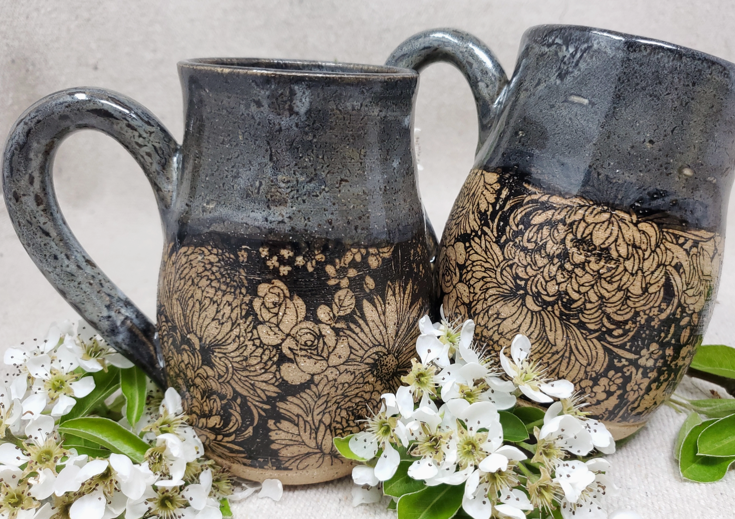 Flower Garden in Snow Storm Mug - Heart of the Home Inc