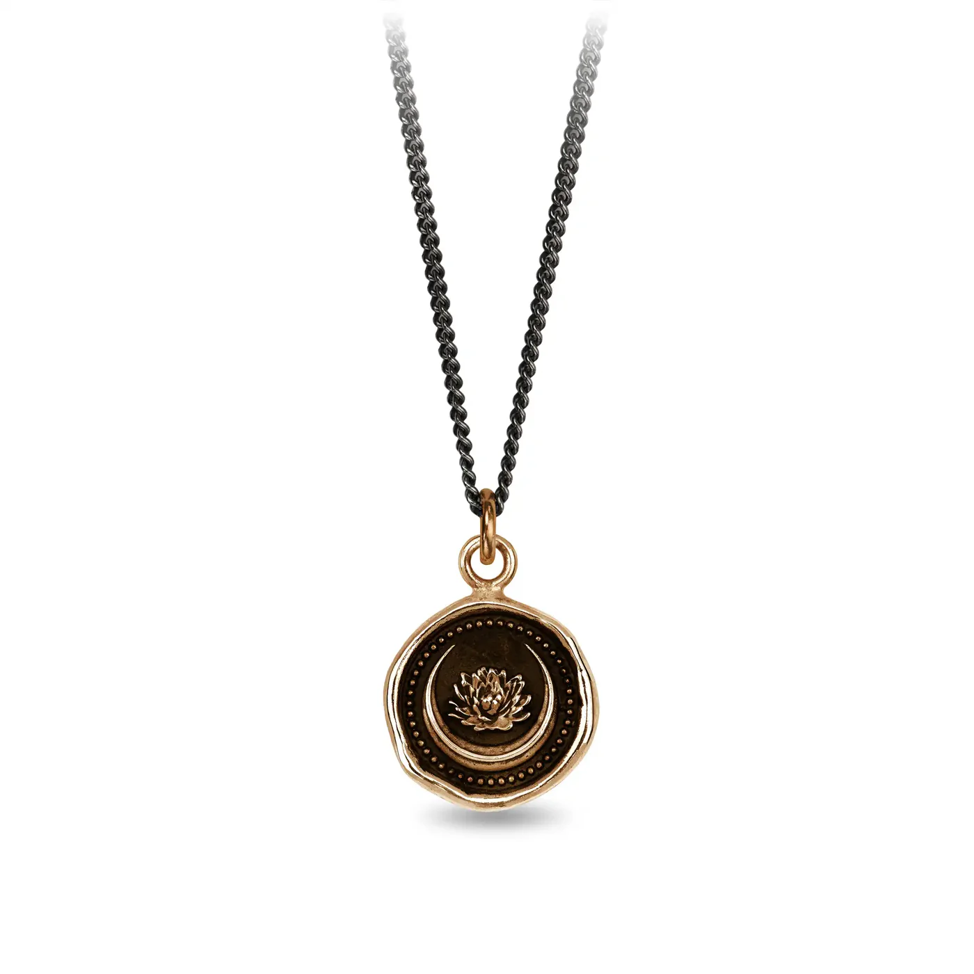 Lotus Flower Talisman in Bronze