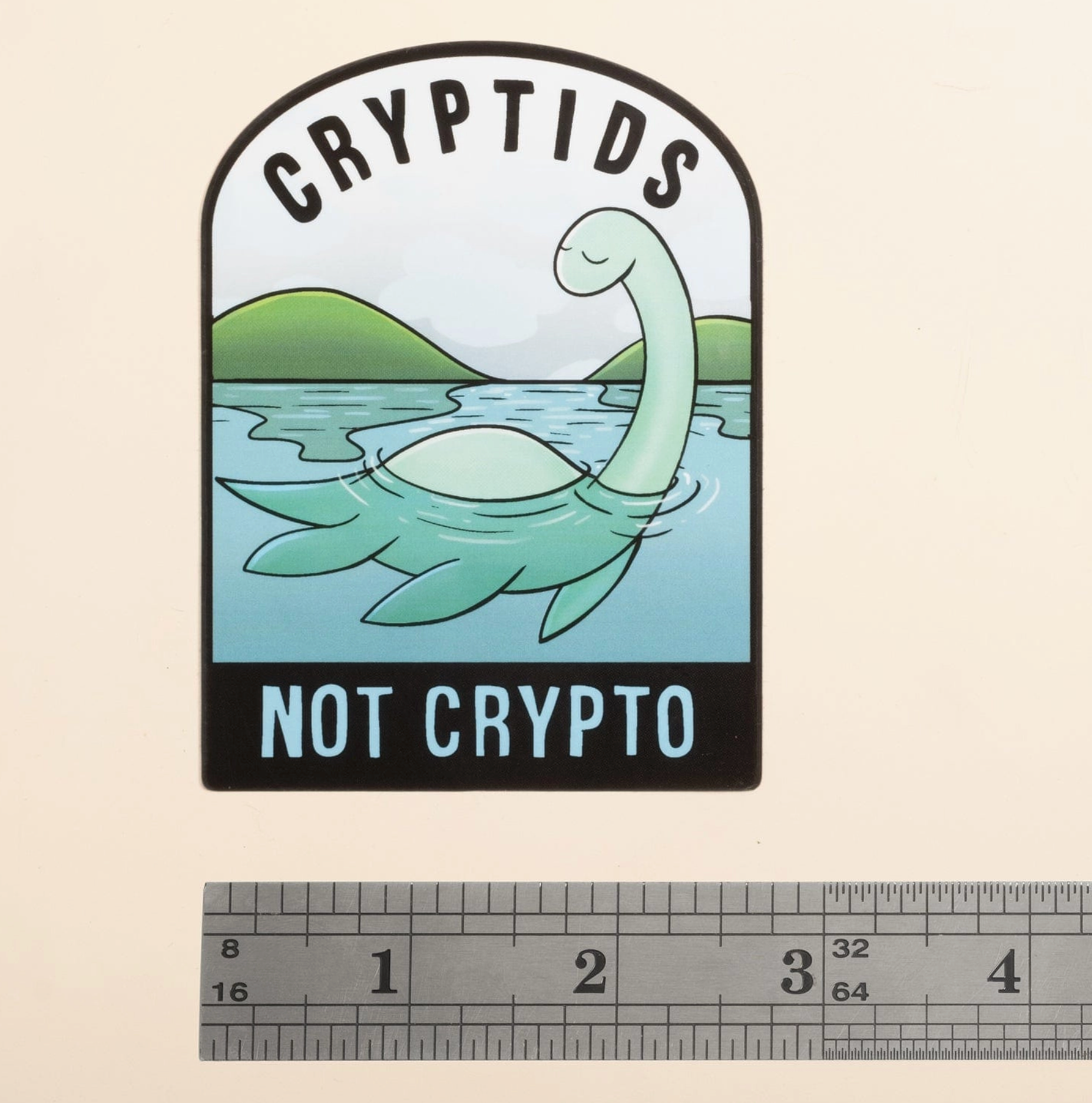 Cryptids not Crypto Sticker - Heart of the Home Inc