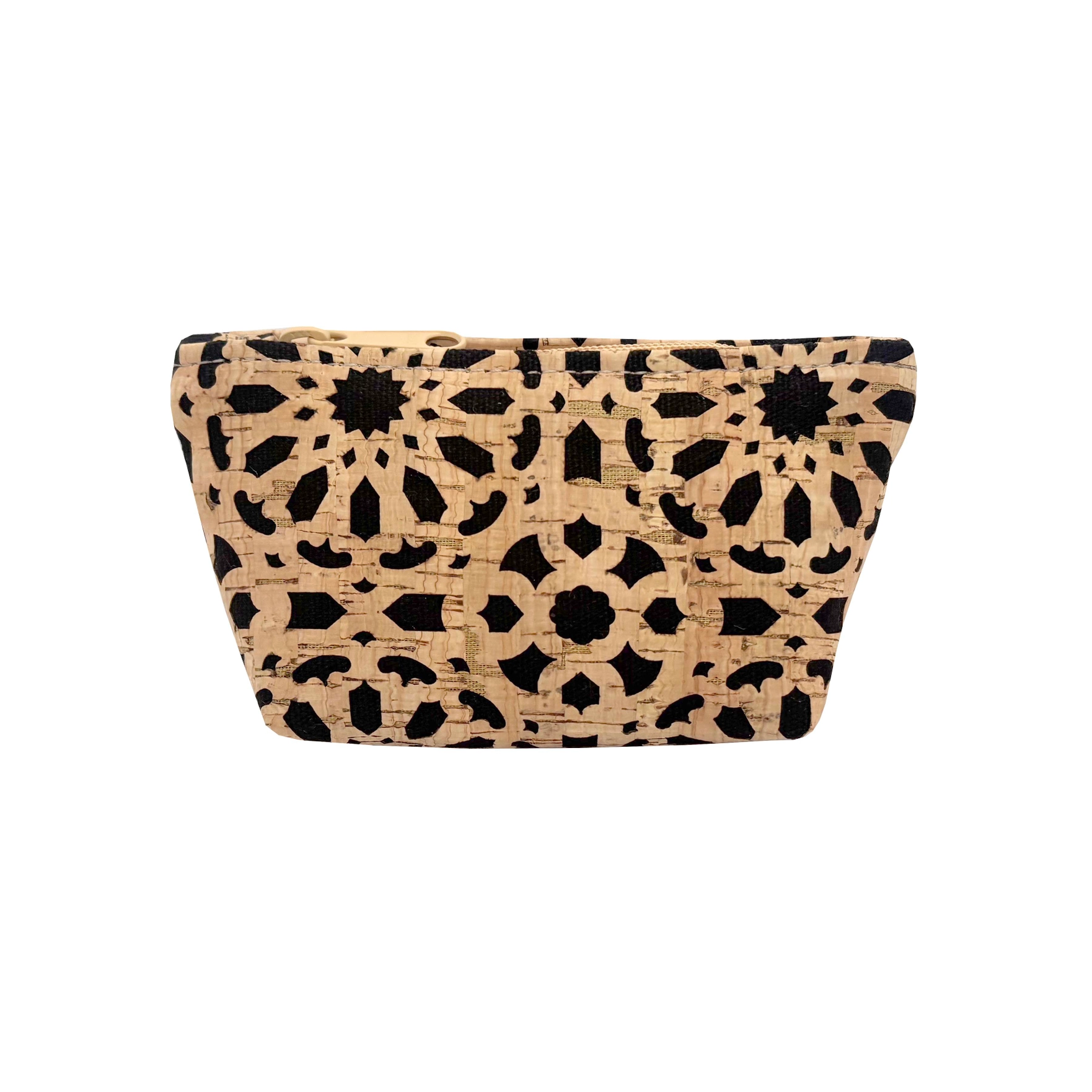 Small Cork Zip Pouch in Wildflower Whimsy Print - Heart of the Home Inc