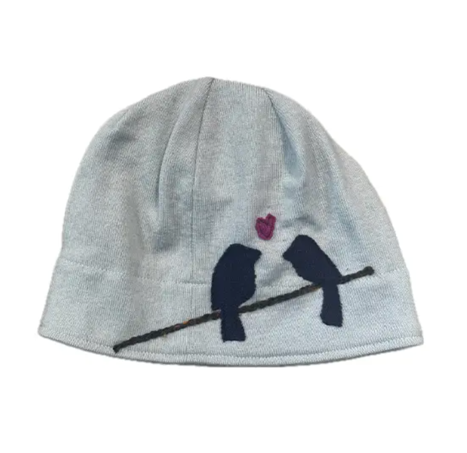 Blue Wool Lovebirds Hat - Heart of the Home Inc