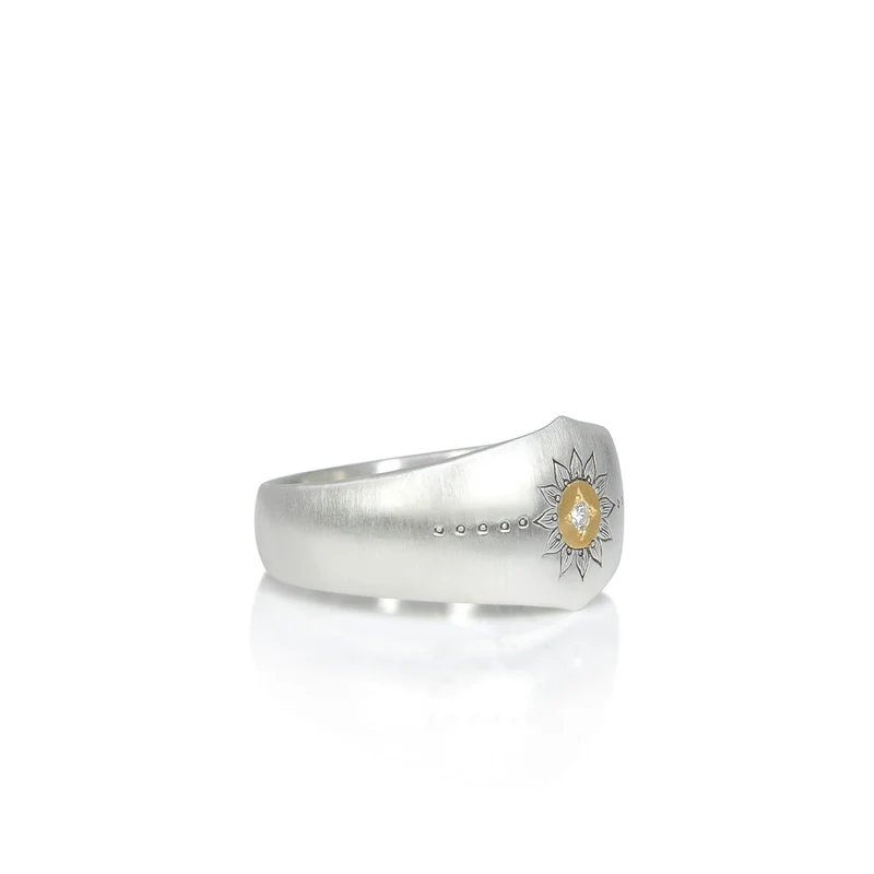 Soleil Silver & Gold Band