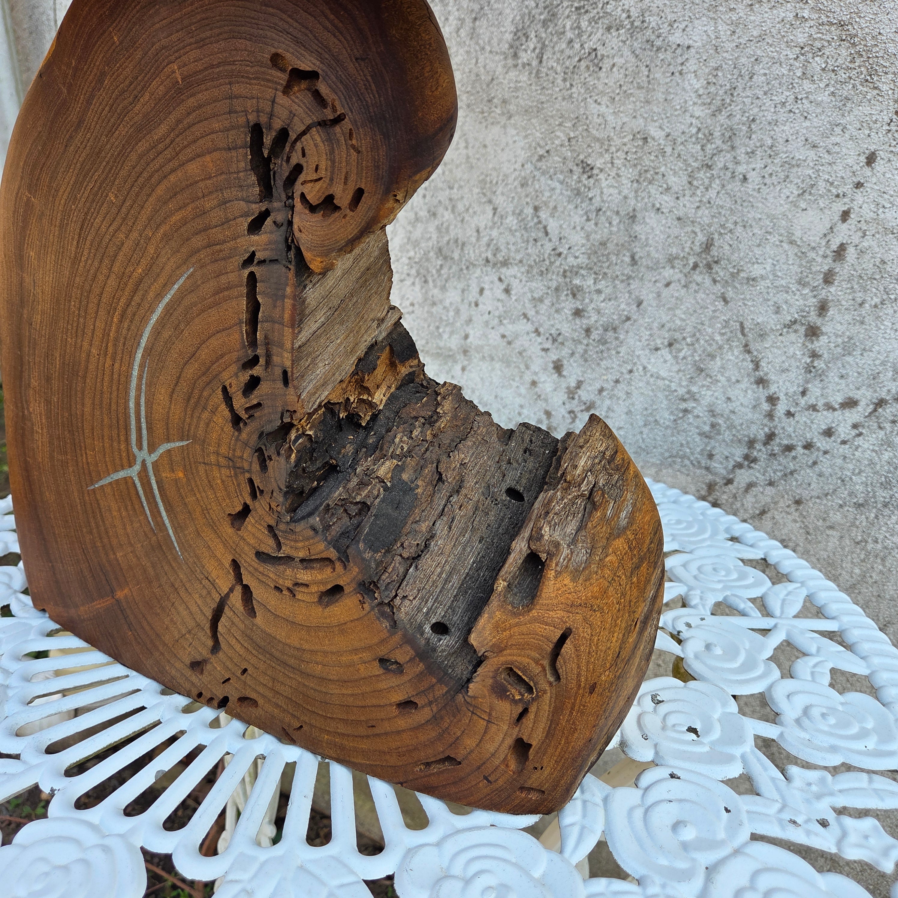 Mesquite & Turquoise Lamp with Punch Shade - Unique - Heart of the Home Inc