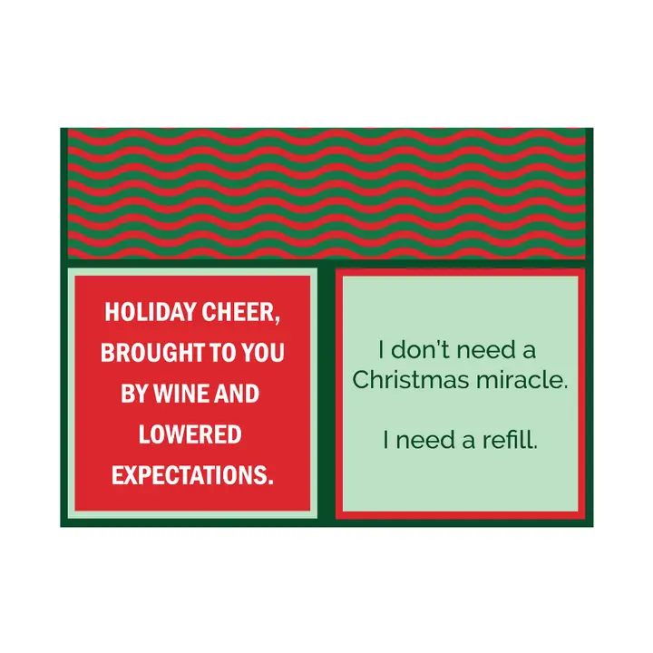 Xmas Miracle Double Sided Cocktail Napkins