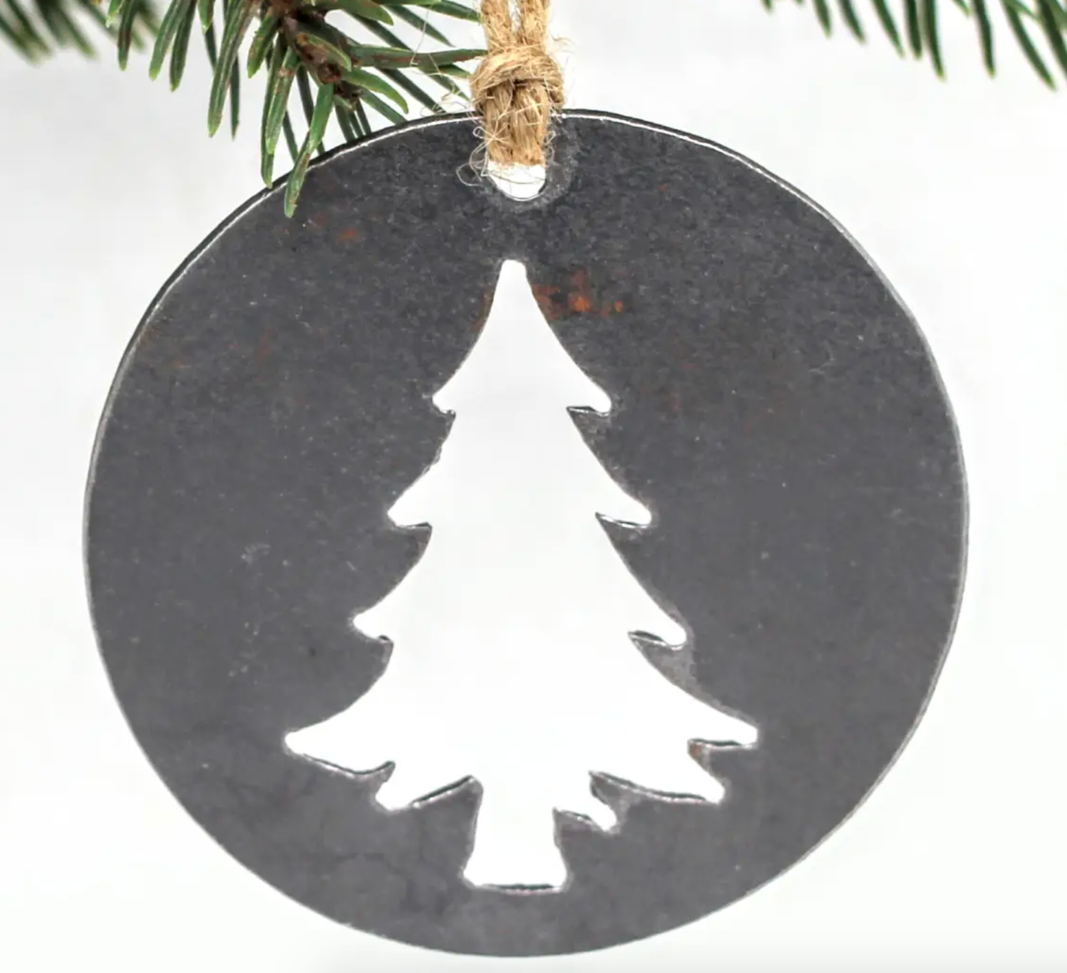 Steel Pine Tree Ornament - Heart of the Home Inc