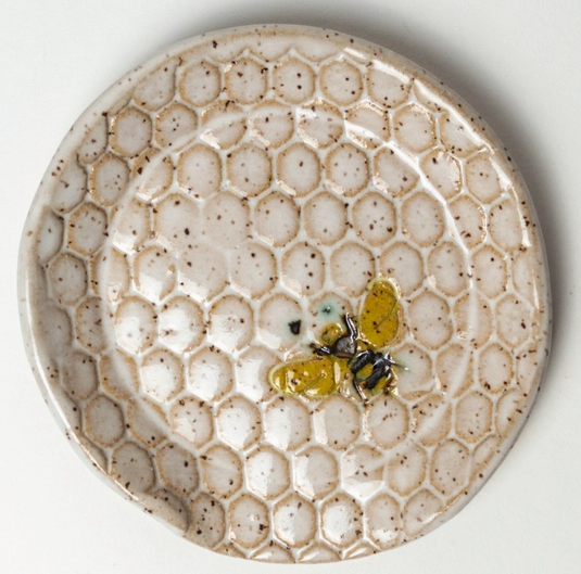 Honey Bee Pattern Spoon Rest - Heart of the Home Inc