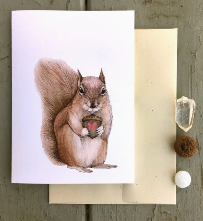 Nutty Love Card - Heart of the Home Inc