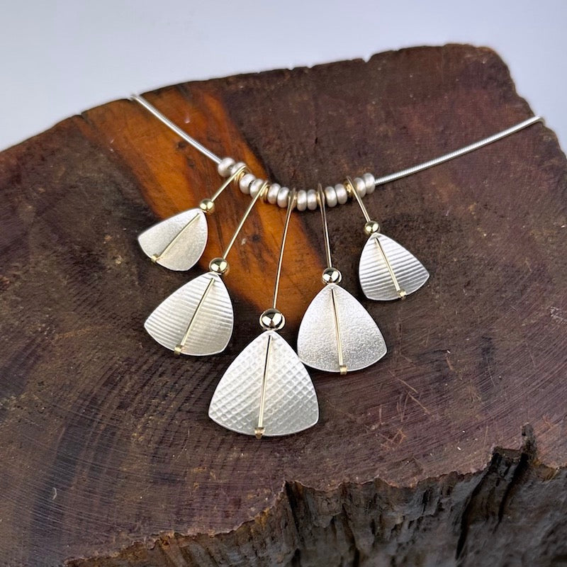 Triangle Fan Necklace - Heart of the Home Inc