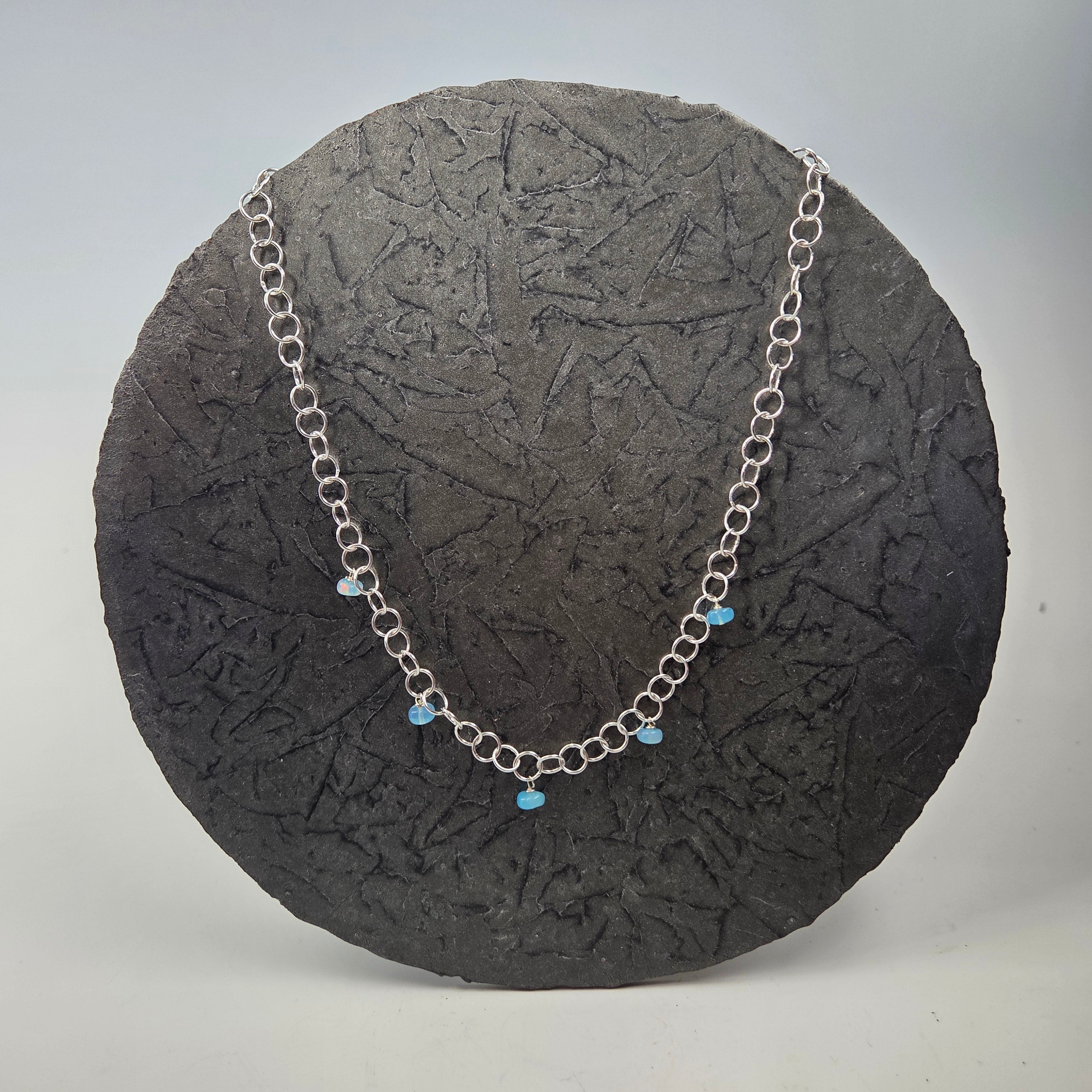 Opal Raindrop Necklace - Heart of the Home Inc