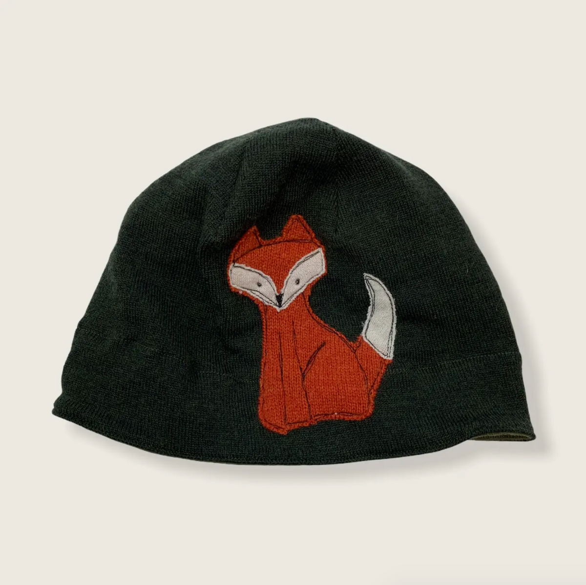 Green Wool Fox Hat - Heart of the Home Inc